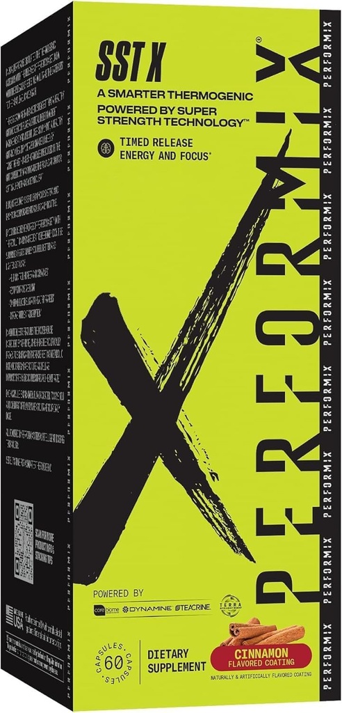 PERFORMIX SST X Sortie à l'heure Énergie et focus alimentés par la technologie Super Strength - cannelle - 60 capsules (30 portions)