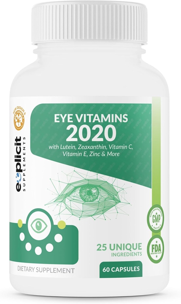 eXplicit Suppléments Eye Health & Vision Support - Vitamines oculaires 2020
