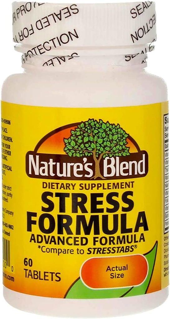 Nature's Blend Stress Formula Vitamins 60 Tabs, 079854201000