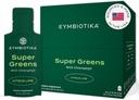 Supplément CYMBIOTIKA Super Greens avec Chlorophylle, Spiruline, Packs de superaliments véganes quotidiens pour la santé des gourdes digestives, la détox, l'énergie et le soutien immunitaire, Arôme Lime d'agrumes, 15 ml Pouches, 30 Pack