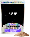 Dose quotidienne Premium Café de champignons adaptogènes avec collagène gazonné, Chaga, Lions Mane & L-Theanine pour une meilleure concentration, énergie, digestion, peau et immunité 30 portions