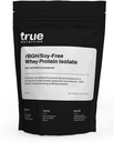 Véritable nutrition - Isolate de protéines de lactosérum sans rBGH/Soy [lait] - Poudre de protéines de lactosérum à 100 % avec acides aminés essentiels - Pas d'hormones ou d'antibiotiques ajoutés (non aromatisés/non sucrés, 1 lb)
