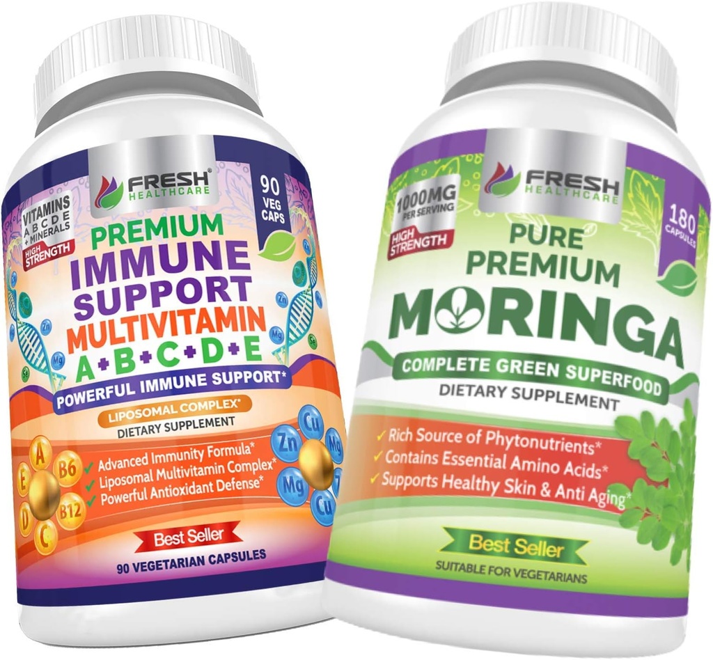 EAU DURABLE Immune Multivitamine et Moringa Superfood - Bundle