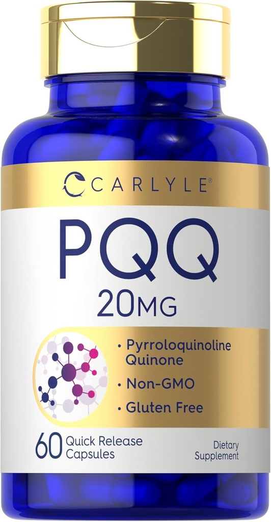 Supplément PQQ de Carlyle 20 mg 60 Capsules