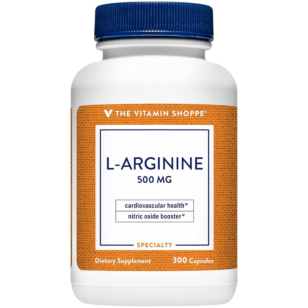 La vitamine Shoppe L-Arginine 500MG (300 capsules)