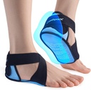 Plantar Fasciitis Ice Packs with Heel & Sole Gel Coverage, 2PCS Gel Heel Cups Protectors for Pain Relief, Adjustable Foot Ice Pack Wraps for Achilles Tendonitis