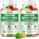 Creatine Monohydrate Gommies 5000mg pour les hommes et les femmes - Créatine pour les femmes - Chewables Creatine Monohydrate pour la force musculaire, constructeur musculaire, boost énergétique, 160 Comte Pré-entraînement Supplément