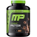 MusclePharm combat en poudre de protéines, chocolat lait aromatisé, combustibles Muscles pour des séances d'entraînement productives, 5 sources de protéines, y compris les protéines de lactosérum et l'albumine d'oeuf, sans gluten, 4,2 lb, 52 portions