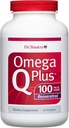 Dr Sinatra Omega Q Plus 100 Resveratrol – supplément Omega-3 soutient la santé cardiaque et fournit une puissance antioxydante avec 100mg de CoQ10 et Resveratrol (60 softgels)