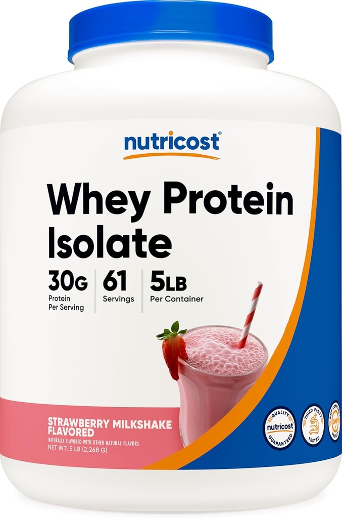 Nutricost Whey Protein Isolate (Shake de lait aux mûres) 5LBS