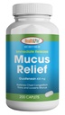 SANTE LFE Mucus Relief Guaifenesin Caplets 400 mg, libération immédiate Expectorant à action rapide, Mucus mince et losens, soulage la congestion thoracique, la toux, le froid et la grippe (Moyen, 200 comte)