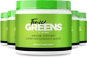 (5 Pack) Verts toniques, Supplément tout naturel dans un pot pour le soutien immunitaire, Verts toniques, Delicious Way to Detox The Body, Poudre vert tonique pour la santé et le bien-être (150 portions)