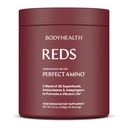 BodyHealth Reds Enhanced with PerfectAmino - Poudre quotidienne de smoothie Superfood avec des antioxydants, des adaptogènes, des phytonutriments, des fruits, des prébiotiques, des probiotiques, des fibres et des protéines - 40 portions