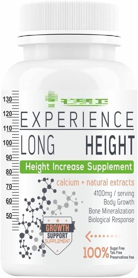 Augmenter la hauteur du pot pour les hommes et les femmes avec poudre de protéines, vitamines, minéraux, EAA, extraits d'herbes