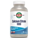 KAL Citrate de calcium 1000mg, Suppléments de calcium pour les femmes et les hommes, Santé des os, Dents, Soutien du système nerveux, musculaire et cardiovasculaire, sans gluten et vérifié en laboratoire, 60 portions, 180 comprimés