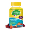 Culturelle Enfants Multivitamine + Probiotique pour les enfants (Âges 2+) - 60 Comte, Peach-Orange & Mixed Berry Flavor - Digestion de la santé et du soutien immunitaire Gommies avec lutéine pour soutenir la santé des yeux