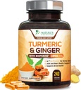 Supplément curcumin curcumin curcuma 1950mg - 95% Curcuminoides avec curcuma et gingembre bio, Pepper noir BioPerine pour la meilleure absorption, support de joint végétalien de la nature, non-OGM, mis en bouteille aux États-Unis - 240 Capsules