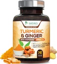 Supplément curcumin curcumin curcuma 1950mg - 95% Curcuminoides avec curcuma et gingembre bio, Pepper noir BioPerine pour la meilleure absorption, support de joint végétalien de la nature, non-OGM, mis en bouteille aux États-Unis - 240 Capsules