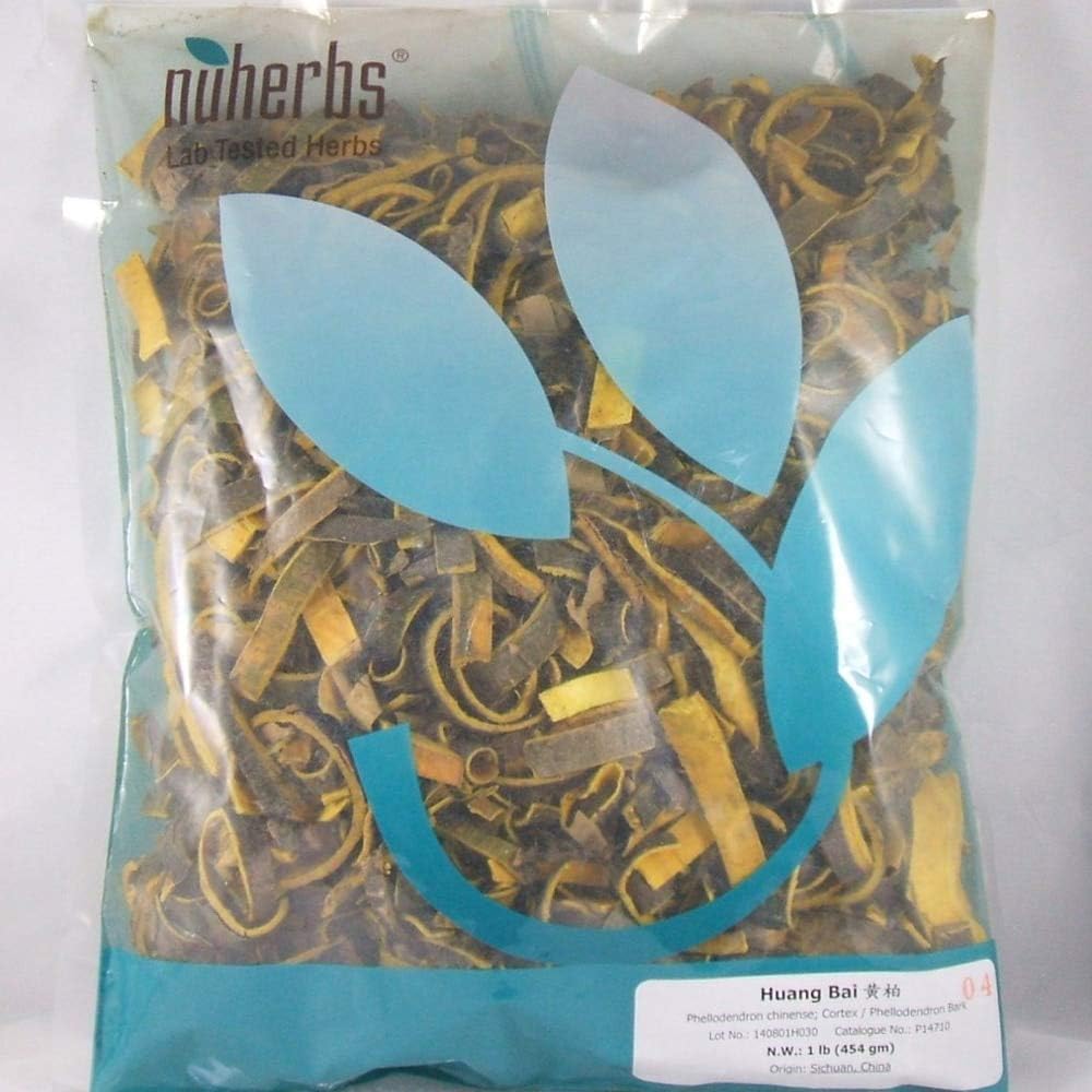 Phellodendron Bark - Cut Form - 1 Pound (Huang Bai) Traditional Chinese Herbal Medicine, Geo Authentic Herbs