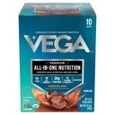 Vega bio tout-en-un en poudre de protéines végétaliennes, chocolat - Superaliments ingrédients, vitamines pour le soutien immunitaire, Keto Friendly, protéines de pois pour les femmes et les hommes, 14,7 oz (paquetage mai vary)
