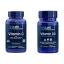 Prolongation de la durée de vie Vitamine C & Quercetin Plus Vitamine D3 5000 UI - 250 comprimés Vitamine C Immune Support Plus 60 softgels Vitamine D3 pour la santé des os, du cerveau et des immunes
