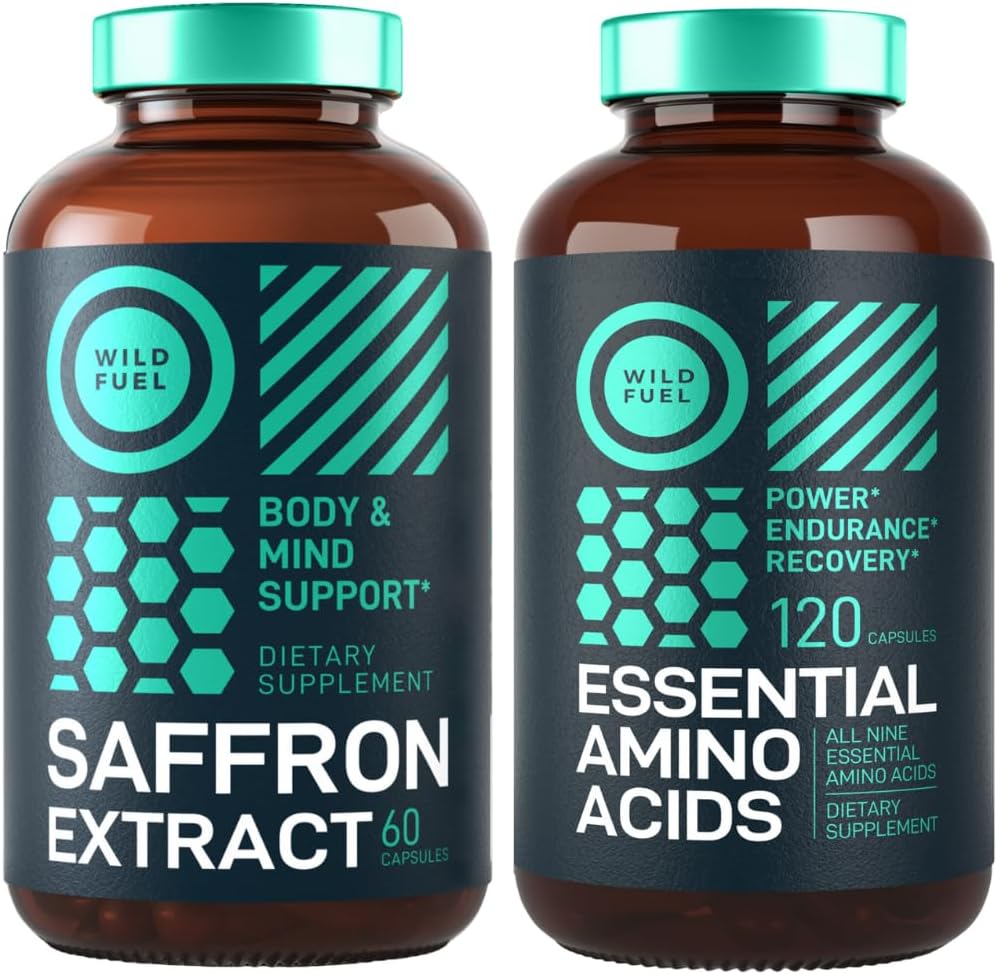 Supplément d'acide amino essentiel et énergie extraite de safran pur et mélange d'humeur