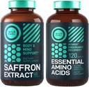 Supplément d'acide amino essentiel et énergie extraite de safran pur et mélange d'humeur