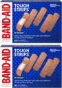Bandes adhésives de marque Band-Aid pour l'entretien des plaies, protection durable pour les petites coupures et les éraflures, toutes de taille unique, 2 paquets