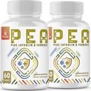 1500 MG Palmitoyléthanolamide avec Lutéolin 98% & Turmeric, Haute Absorption, Supplément de pois micronisés pour la gestion du confort- USA Made - 120 comprimés