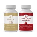 INGRÉDIENTS ORIGINAUX Ail et cidre de pomme Capsule de vinaigre (100 capsules chacune), Pas d'additifs ou de remplisseurs, laboratoire vérifié