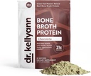 Dr Kellyann Keto Bone Broth Protein Powder Chocolate - Protéines 21g, 2g Carbs nets - Collagène hydrolysé à l'herbe - Sans sucre, sans gluten et sans produits laitiers, paléo, shakes de protéines kéto (30 portions)