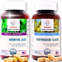 Aide naturelle au sommeil et à la thyroïde Renew.. 9 herbes et algues biologiques avec racine valériane, soutien thyroïde et équilibre hormonal avec Kelp... 1350 mg par portion.. par Sana Herbal