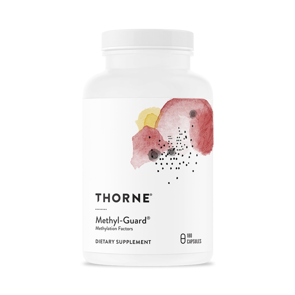 THORNE - Methyl-Guard - Supports Methylation for Healthy Heart, Blood Vessels, Brain & Bones* - Vitamins B6 & B12, Folate (5-MTHF) & Betaine - Gluten, Dairy & Soy-Free - 180 Capsules