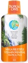 Oasis tropicale Mega Plus - Multivitamine liquide et supplément minéral – Comprend 85 vitamines et minéraux, 20 acides aminés + CoQ10, extrait de graines de raisin et Aloe Vera organique - 32oz, 32 portions, 33460
