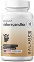 Ashwagandha biologique certifié 1600mg, 120 Capsules de Veg - Supporte le sommeil et les niveaux d'énergie équilibrés (120 Nombre (paquet de 1))