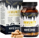 North Spore Immunity Mushroom Extraction Capsules de supplément de la dinde biologique Tail, Chaga, Reishi, Maitake, Shiitake Blend