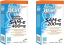 Doctor's BEST SAM-e 400 mg, Vegan, Gluten Free, Soy Free, Mood and Joint Support, 60 Enteric Coated & SAM-e Mood & Joint Support & Liver Health (Pharmaceutical Grade/Non-GMO/Gluten Free