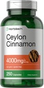 Horbäach Ceylan Cinnamon Capsules 4000mg.250 Nombre.