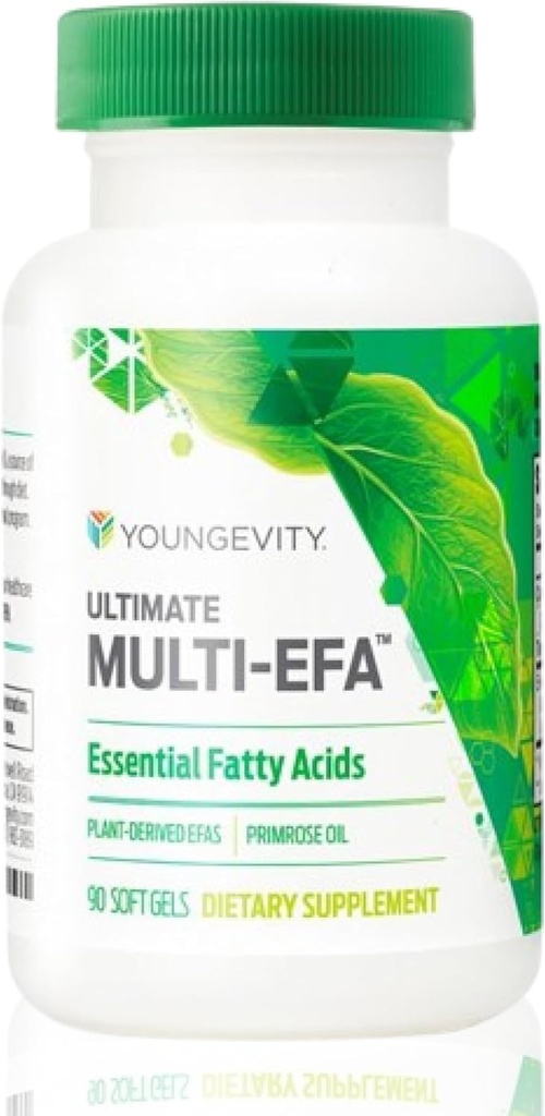 Youngevity Ultimate Multi-EFATM - Supplément EFA à base de plantes - Aucun poisson - Petit softgel pour les adultes et les enfants, Primrose du soir - 90 softgels (paquet de 1)