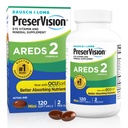 PreserVision AREDS 2 Vitamines oculaires, #1 Eye Doctor Marque recommandée, supplément de lutéine et de zéaxanthine avec vitamine C, vitamine E, zinc et cuivre, 120 softgels (minigels)