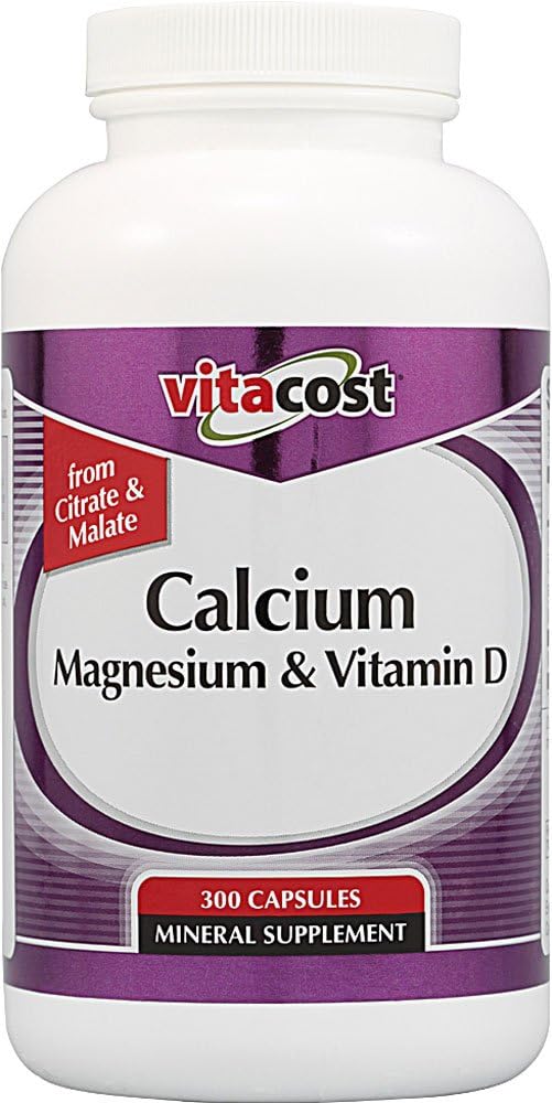 Vitacost Calcium Magnésium et vitamine D - 300 capsules