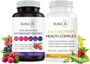 Women's Wellness Duo - 4-en-1 Complexe de santé et supplément antioxydant pour équilibre hormonal, peau et énergie, ménopause et immunosupport-Vegan Capsule