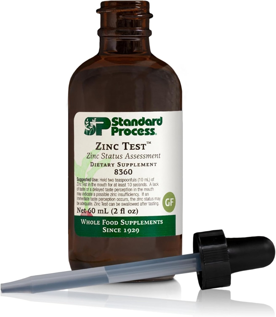 Test standard du zinc - Évaluation de l'état non invasif - Excellente source de zinc - 2 fl oz