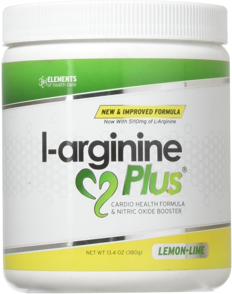 Lime de citron - Formule L-arginine pour la pression artérielle, le cholestérol et plus d'énergie. Supplément 1 sur la santé cardiovasculaire (13,4 oz.)