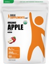 BulkSupplements.com Poudre de pomme - Poudre de fruits de pomme, supplément de fibre pour le soutien digestif - naturel et sans gluten, 5g par portion, 250g (8,8 oz) (paquet de 1)