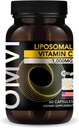 Formules Omvi, Vitamine Liposomique C 1000mg, Acid Ascorbique Haute Absorption, Supplément Antioxydant, Supports Système Immune et Booster Collagène, Vegan, Sans gluten, 60 Capsules, 30 Servir, Fabriqué aux États-Unis
