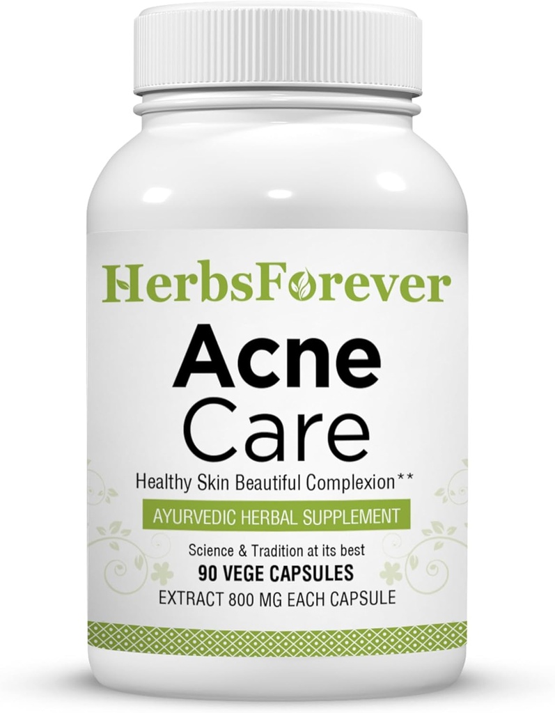 HerbsForever Acne Care ACNIL.com complément naturel à base de plantes pour une peau claire, un teint sain.