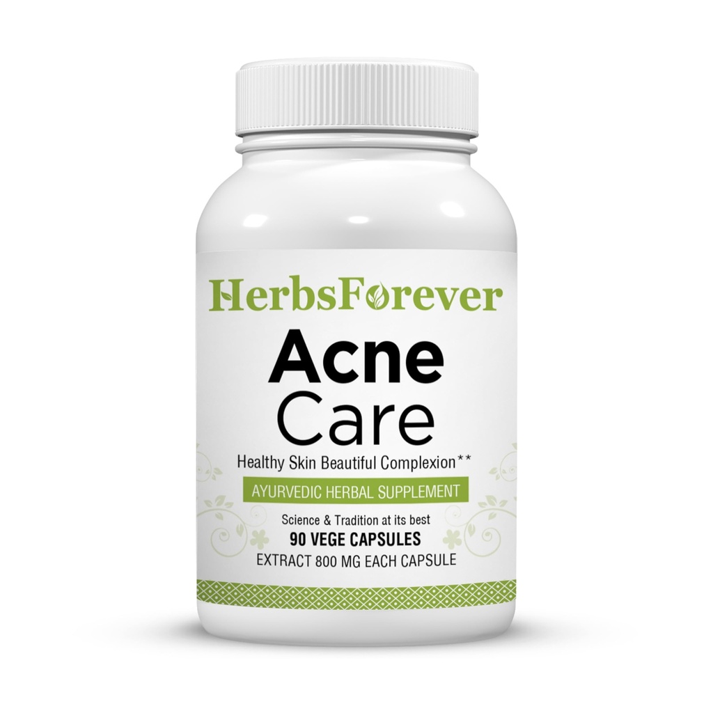 HerbsForever Acne Care ACNIL.com complément naturel à base de plantes pour une peau claire, un teint sain.