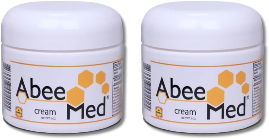 AbeeMed Bee Venom Cream - Natural Apitoxin with Bee Pollen, Chamomile, Menthol - Bee Venom Joint Cream for Muscle, Bone & Joints, Quick Relief, Sprains, Strains - Extra Strength Formula - 2oz