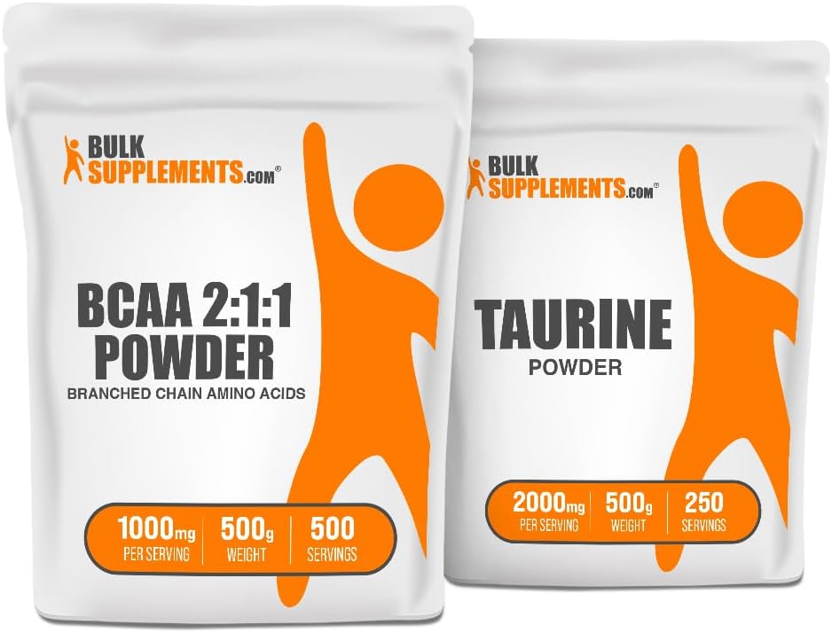 Suppléments en vrac BCAA 2:1:1 500g + Taurine 500g